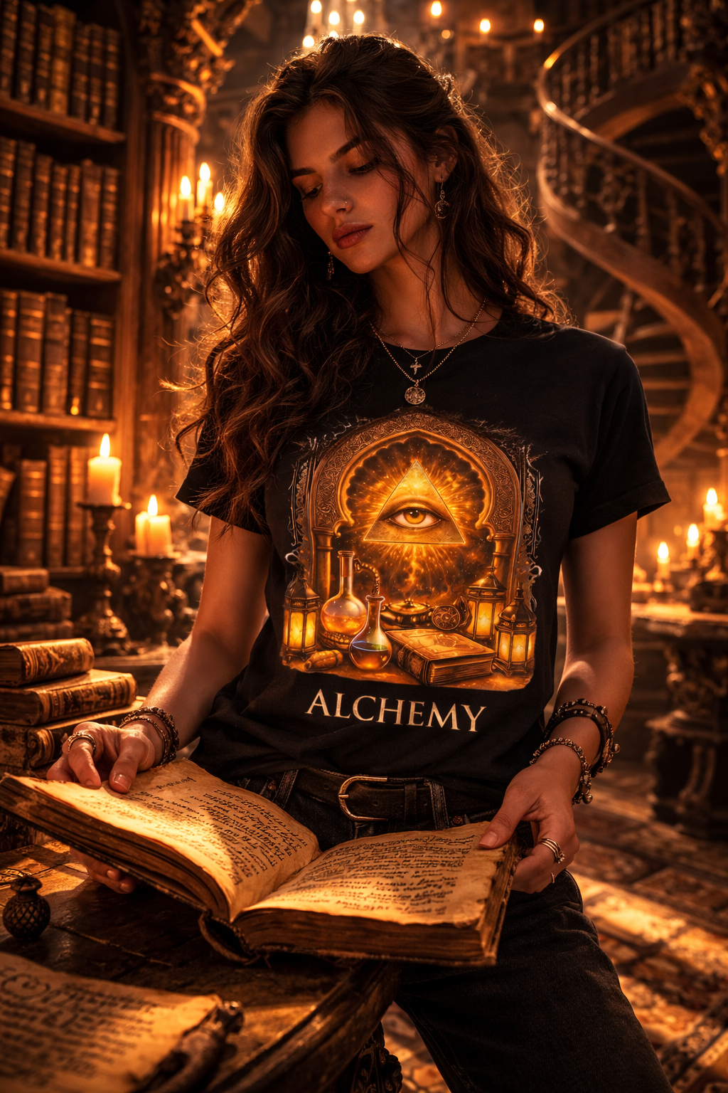 Alchemy — Amanar Studio dark Arabian streetwear t-shirt