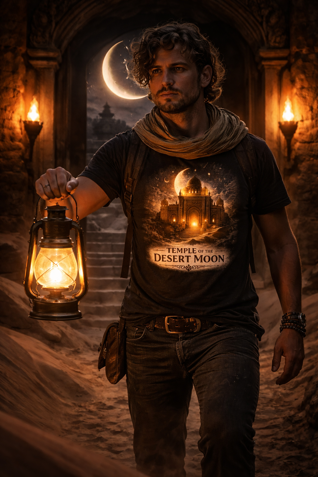 Temple of the Desert Moon — male mockup