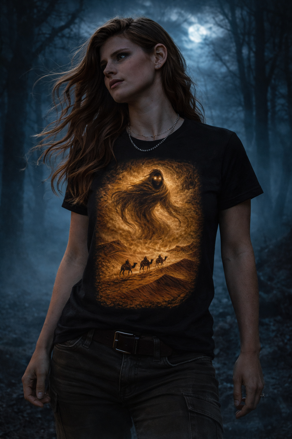 Wraith in the desert night